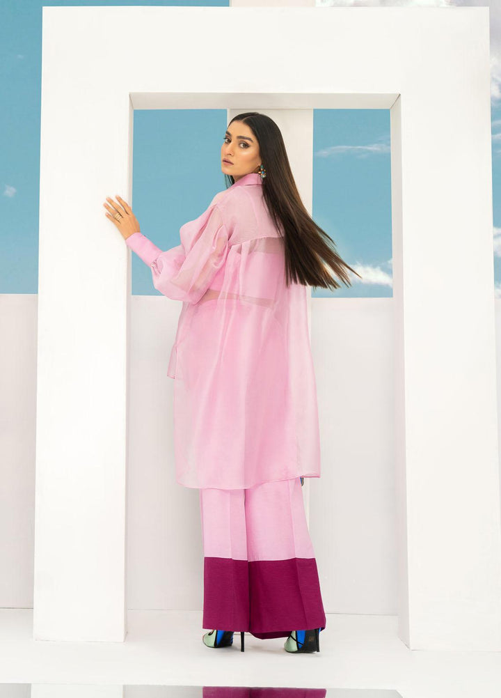 Maira Zunnorain Western Wear Organza Pret 2 Piece Dress Serene MZC 01B