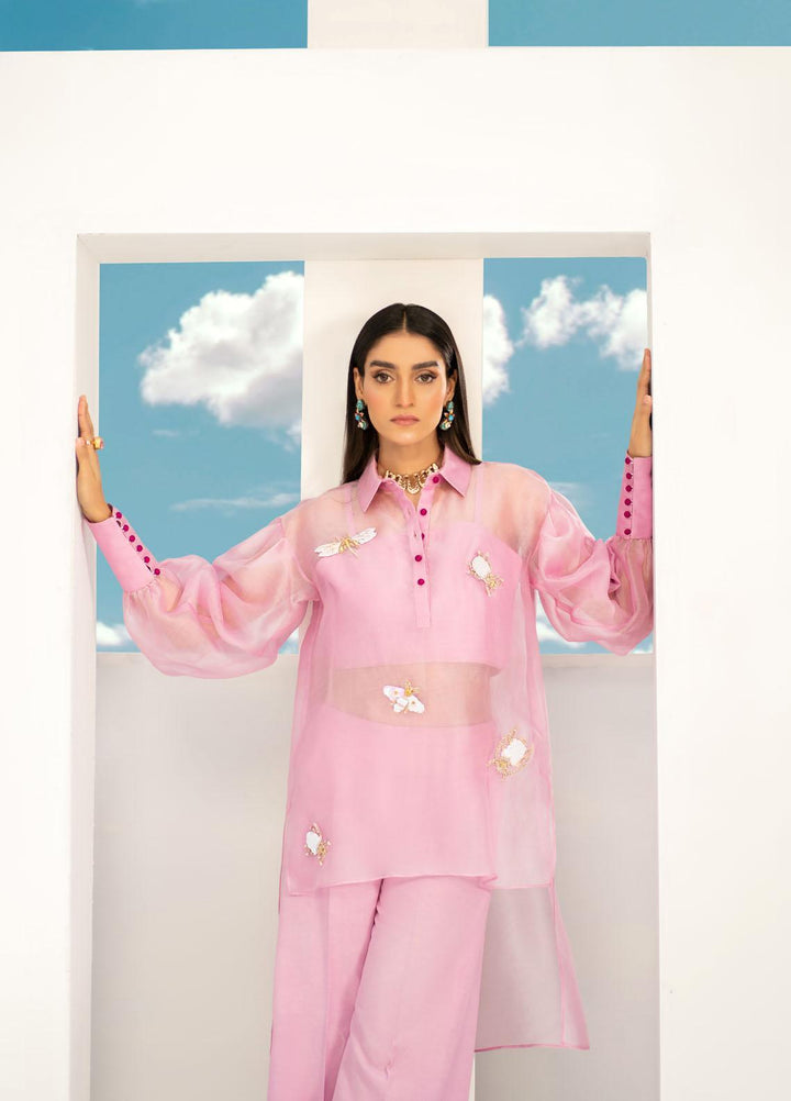 Maira Zunnorain Western Wear Organza Pret 2 Piece Dress Serene MZC 01B