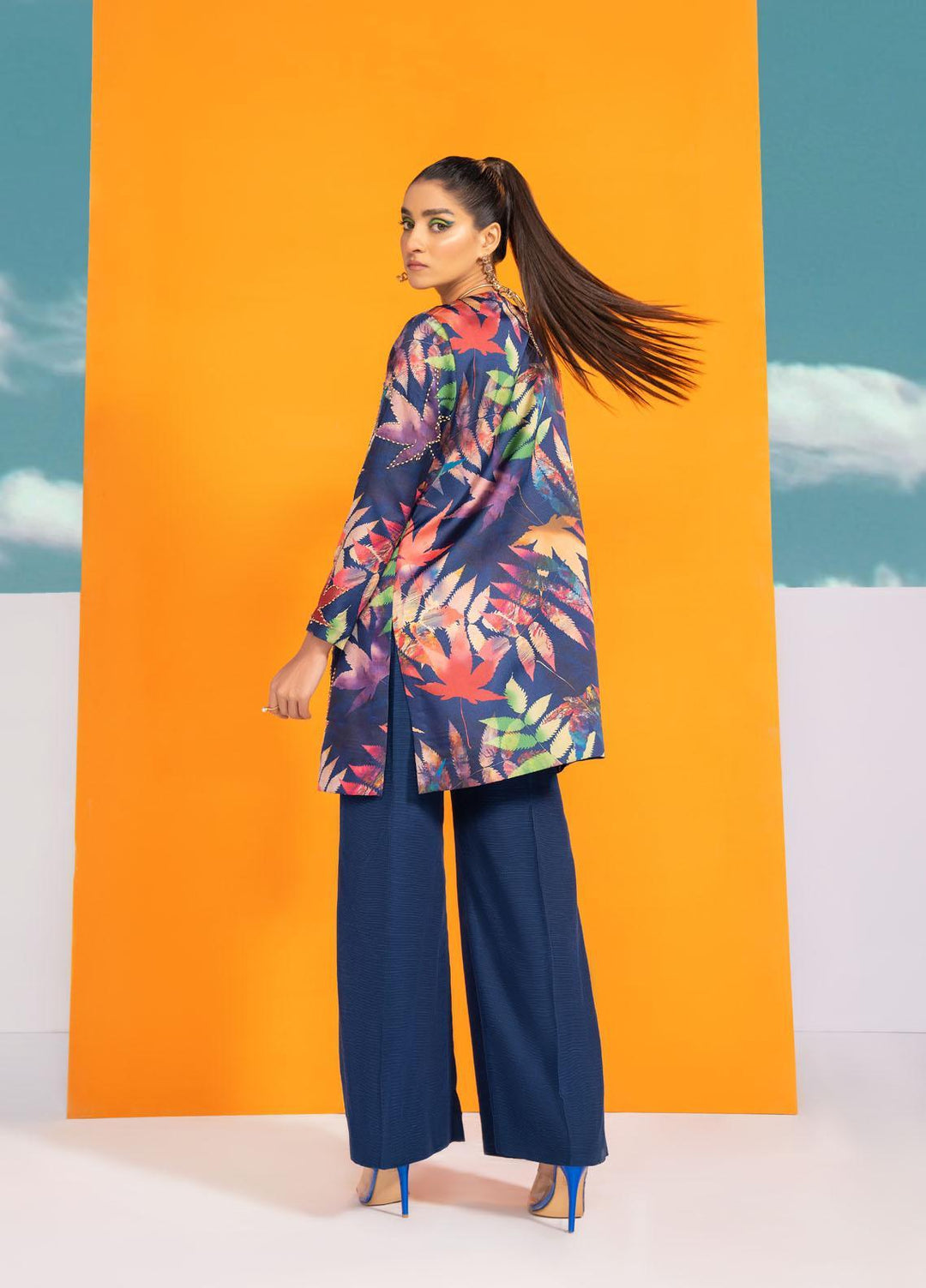Maira Zunnorain Western Wear Silk Pret 2 Piece Dress Tropical Madness MZC 01A