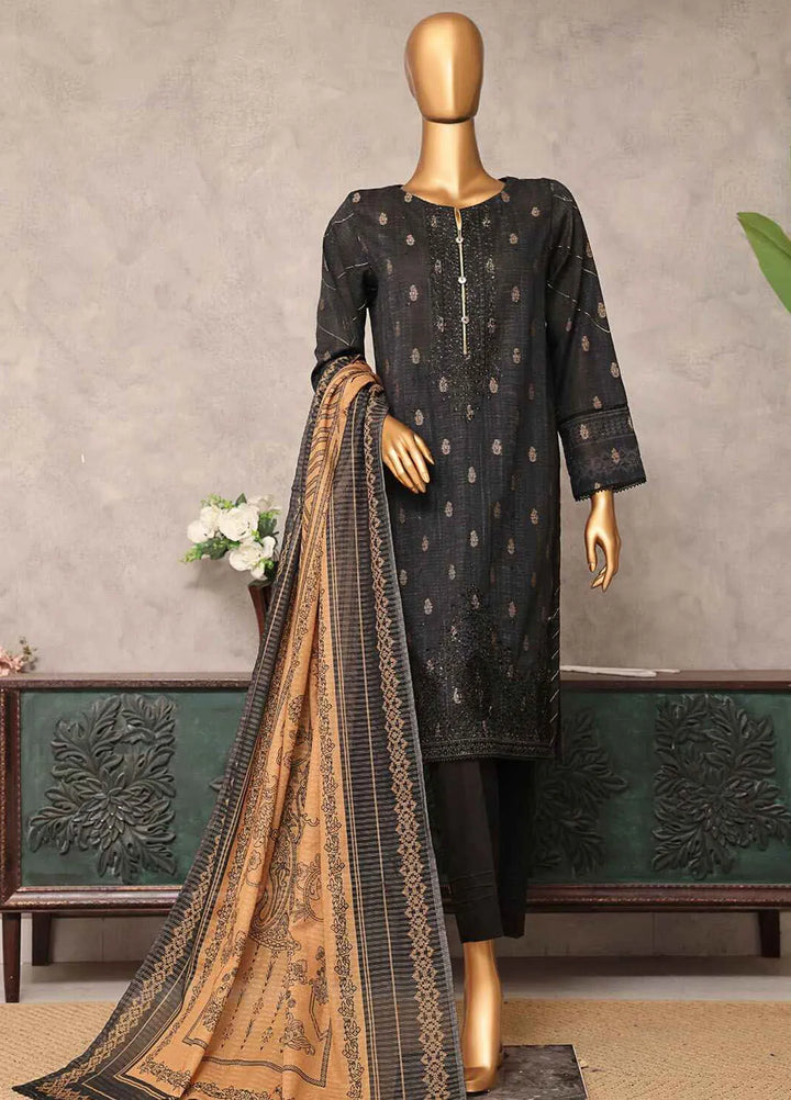 Majestic by Hz Textiles Embroidered Jacquard Suits Unstitched 3 Piece HZ25MS MJE-11 - Summer Collection
