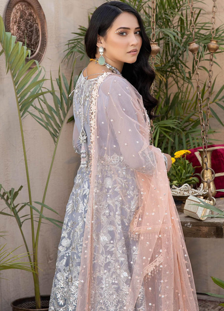 Exquise Majestic By Imrozia Premium Embroidered Organza Suits Unstitched 3 Piece IMP23EM M-24 Amira - Festive Collection