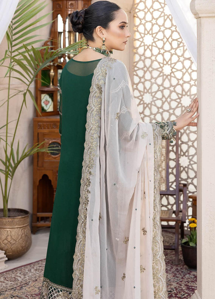 Exquise Majestic By Imrozia Premium Embroidered Chiffon Suits Unstitched 3 Piece IMP23EM M-29 Kiara - Festive Collection