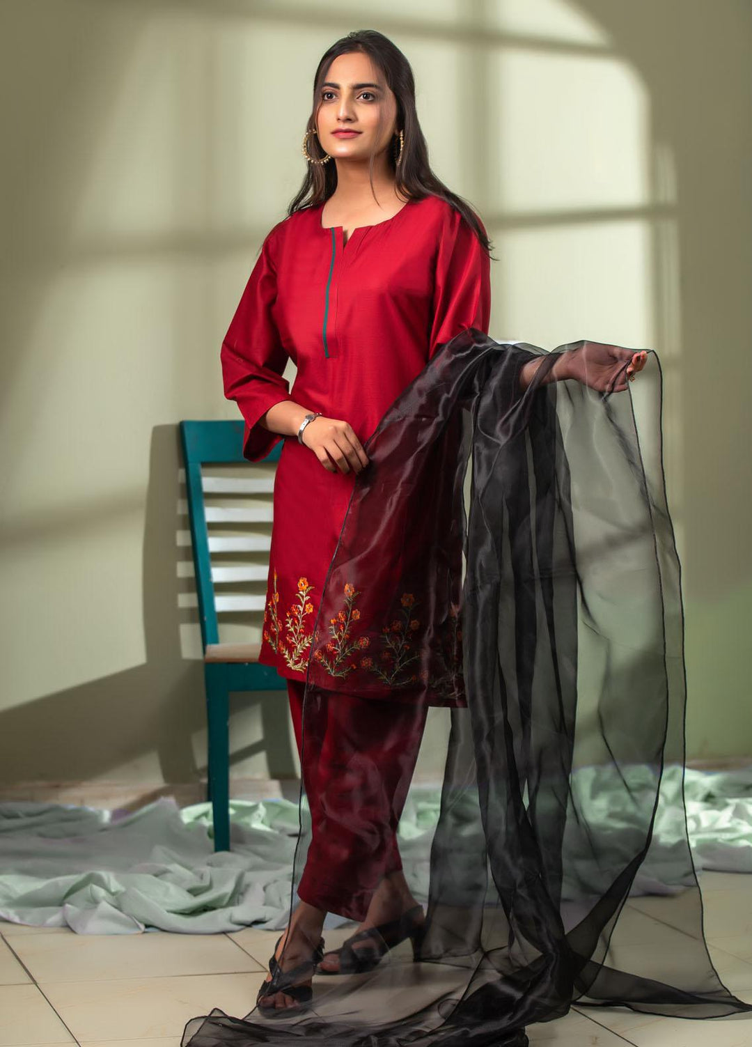 MAK Fashion Casual Pret  Lawn Shirt MAK23PST SURMAYI