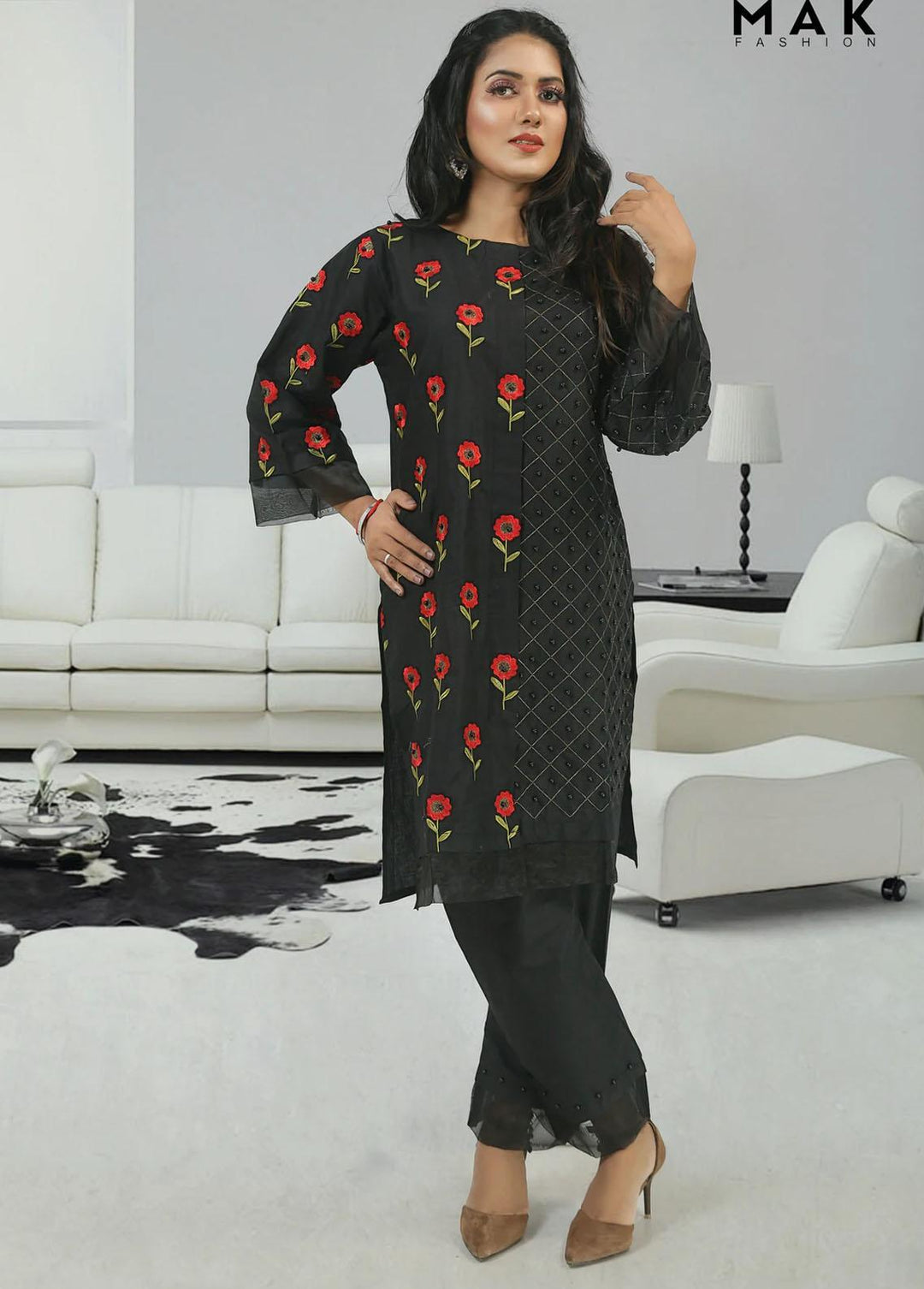 MAK Fashion Pret Embroidered Cotton 2 Piece MAK22S C-10064