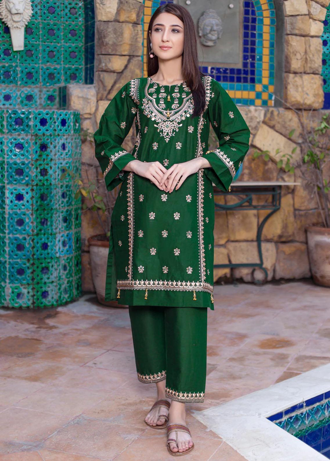 MAK Fashion Pret Embroidered Cotton 2 Piece MAK22S KUW-10073