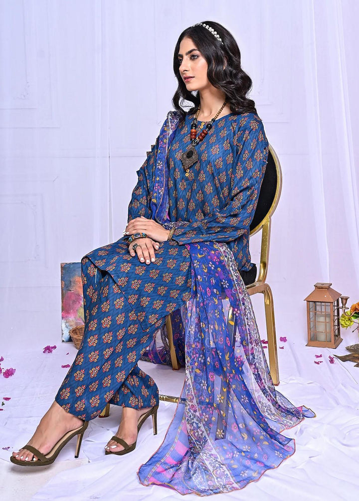 MAK Fashion Pret Casual Lawn 3 Piece Suit MAK23SE Noir