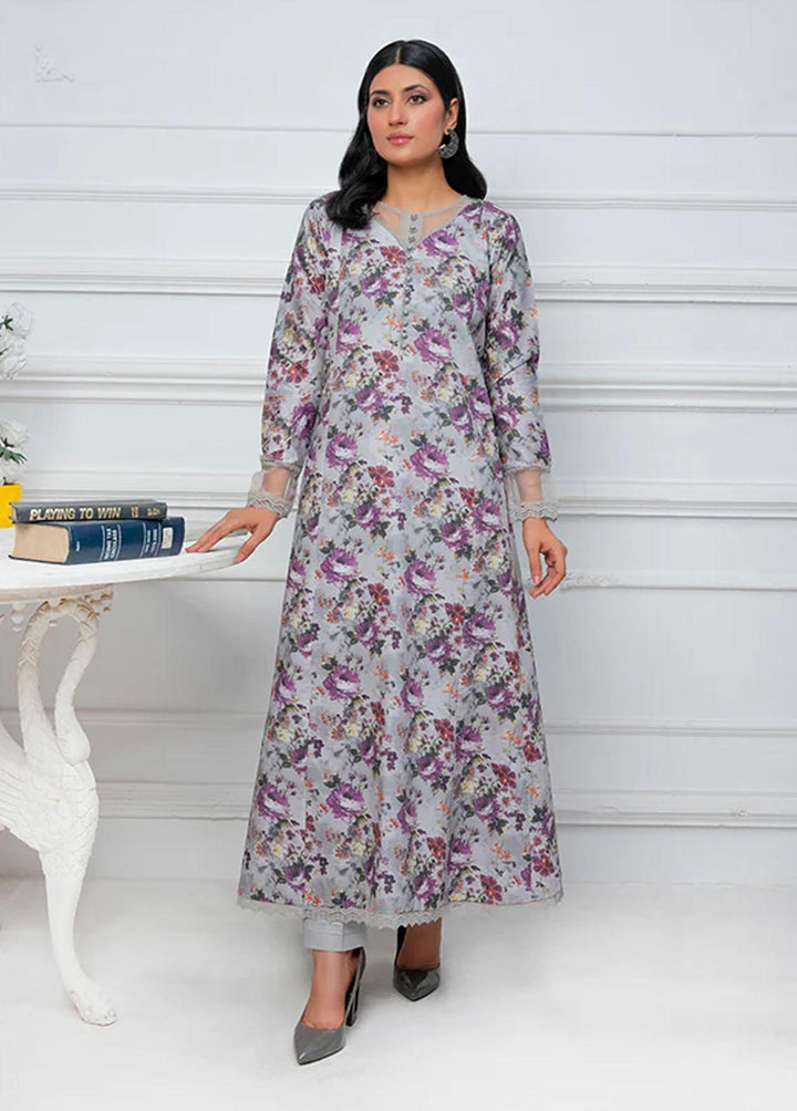 Maleena Fashion Pret Embroidered Lawn 3 Piece Suit MLN23RW Gesa