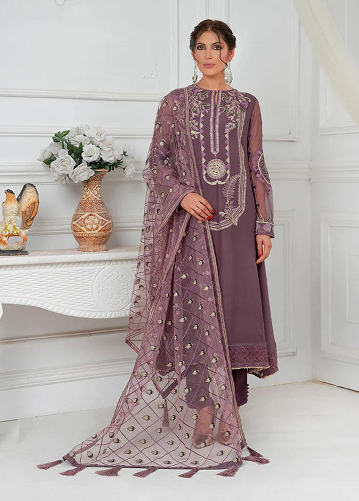 Maleena Fashion Pret Embroidered Chiffon 3 Piece Suit MLN23RW Lucas
