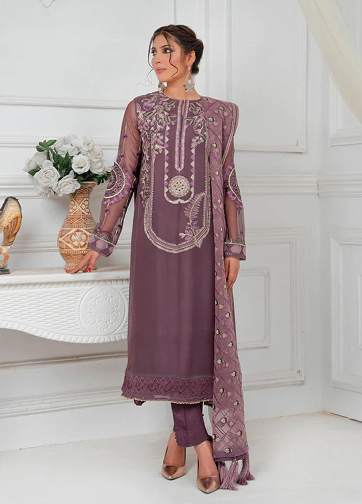 Maleena Fashion Pret Embroidered Chiffon 3 Piece Suit MLN23RW Lucas
