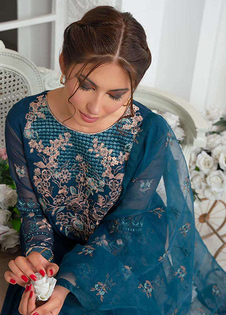 Maleena Fashion Pret Embroidered Chiffon 3 Piece Suit MLN23RW Nancy