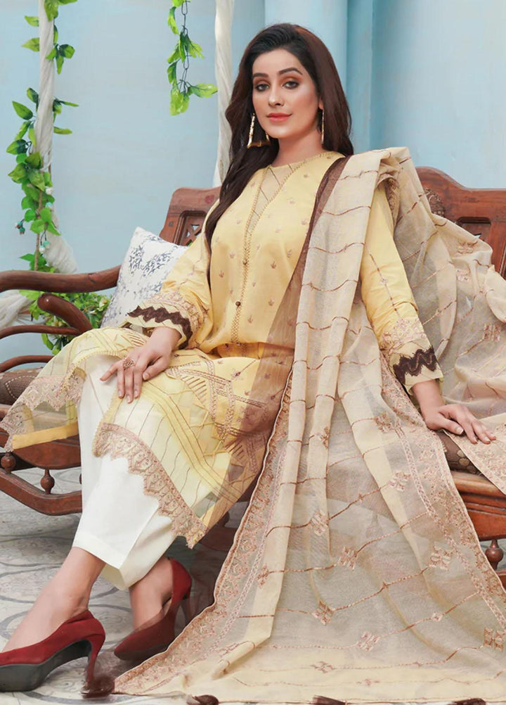 Maleena Embroidered Lawn Suits Unstitched 3 Piece MLN22UL Maya - Summer Collection