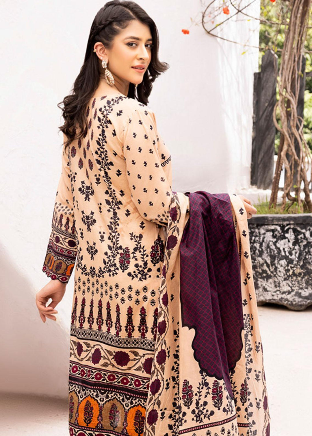 Malhar Printed Lawn Suits Unstitched 3 Piece ML22L 10 - Summer Collection