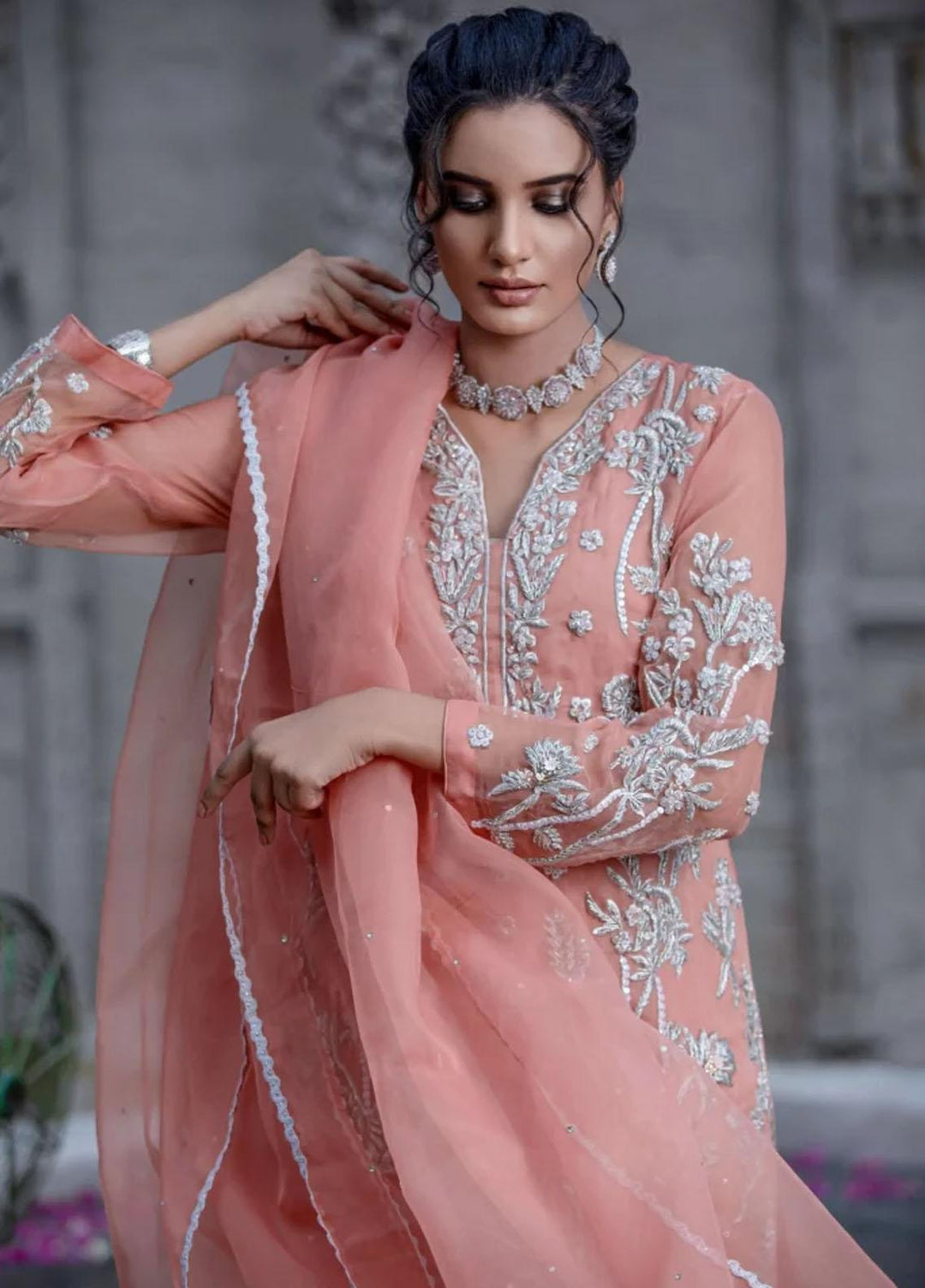 Maryam Malik Luxury Pret  Organza 3 Piece Dress MM23MW RANI