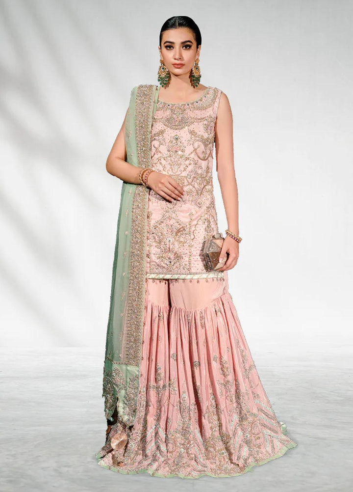 Malook By Shazia Ovais Pret Embroidered Raw Silk 3 Piece Suit MLK23B Pinaar