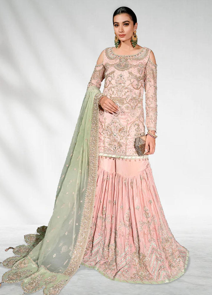 Malook By Shazia Ovais Pret Embroidered Raw Silk 3 Piece Suit MLK23B Pinaar