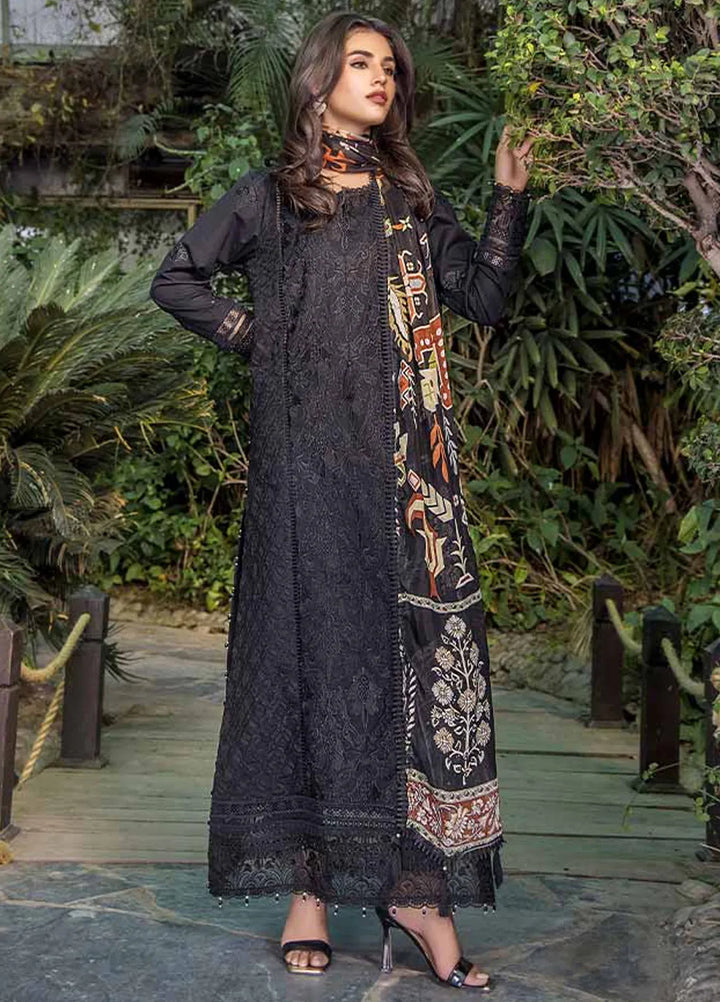 Malook By Shazia Ovais Embroidered Lawn Suit Unstitched 3 Piece MLK24S MILL-0012 Haya - Summer Collection