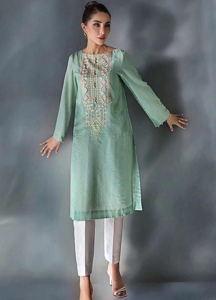 Malook By Shazia Ovais Pret Embroidered Lawn Kurti MLK23P Emel