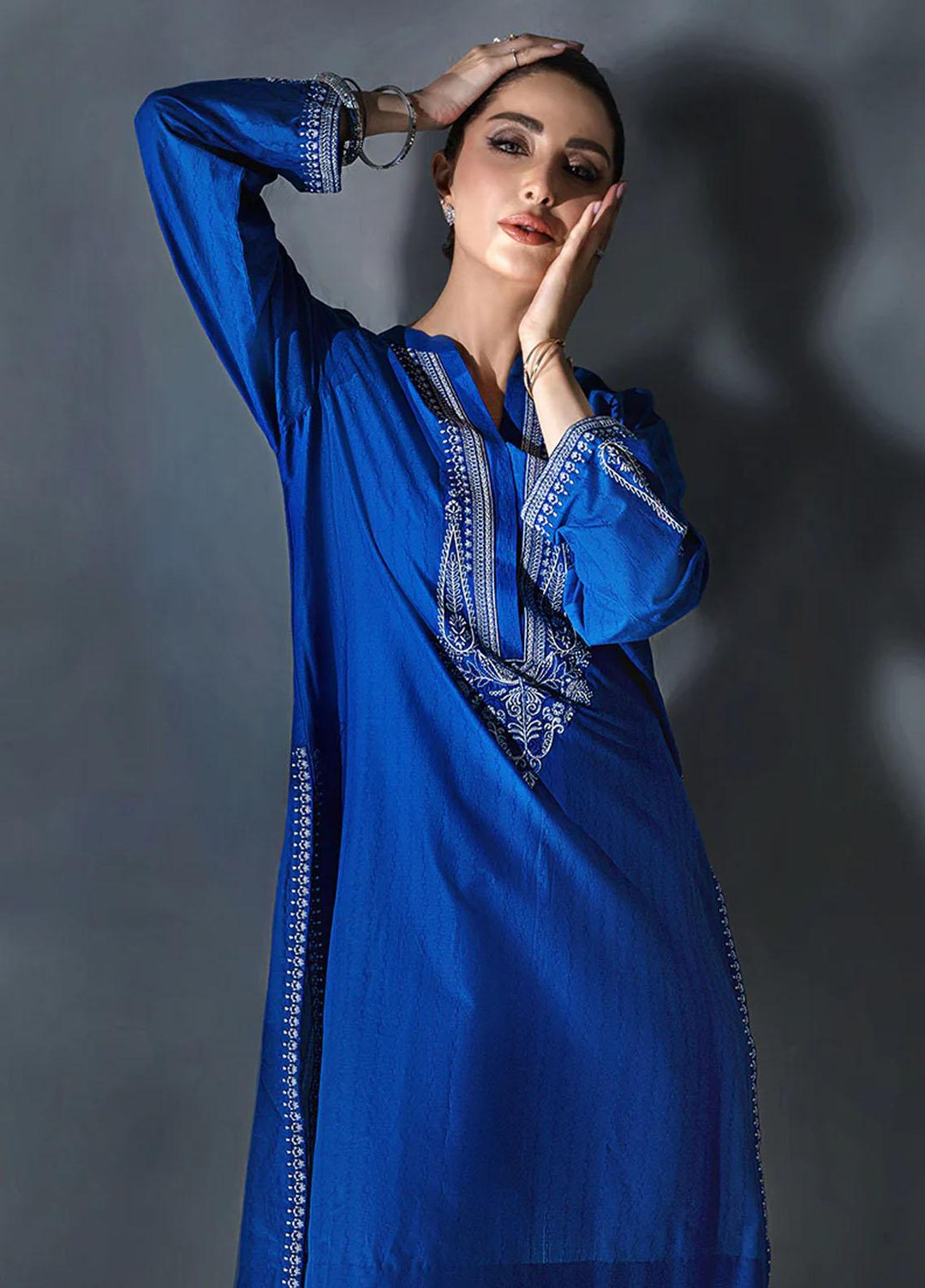 Malook By Shazia Ovais Pret Embroidered Lawn 2 Piece Suit MLK23P Nile