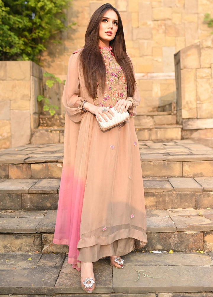 Manaal Arfeen Luxury Pret  Chiffon 3 Piece Suit MNL23LP Floral Desire