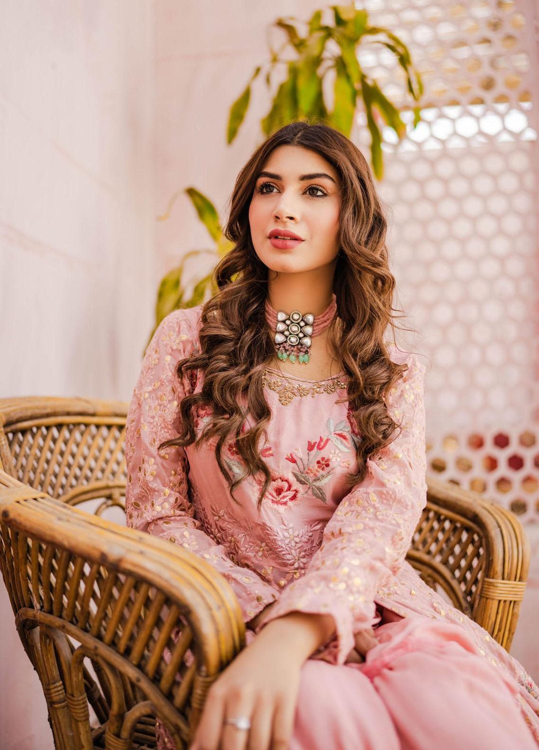 Manaal Arfeen Luxury Pret  Chikankari 2 Piece Suit MNL23TW Gardenia