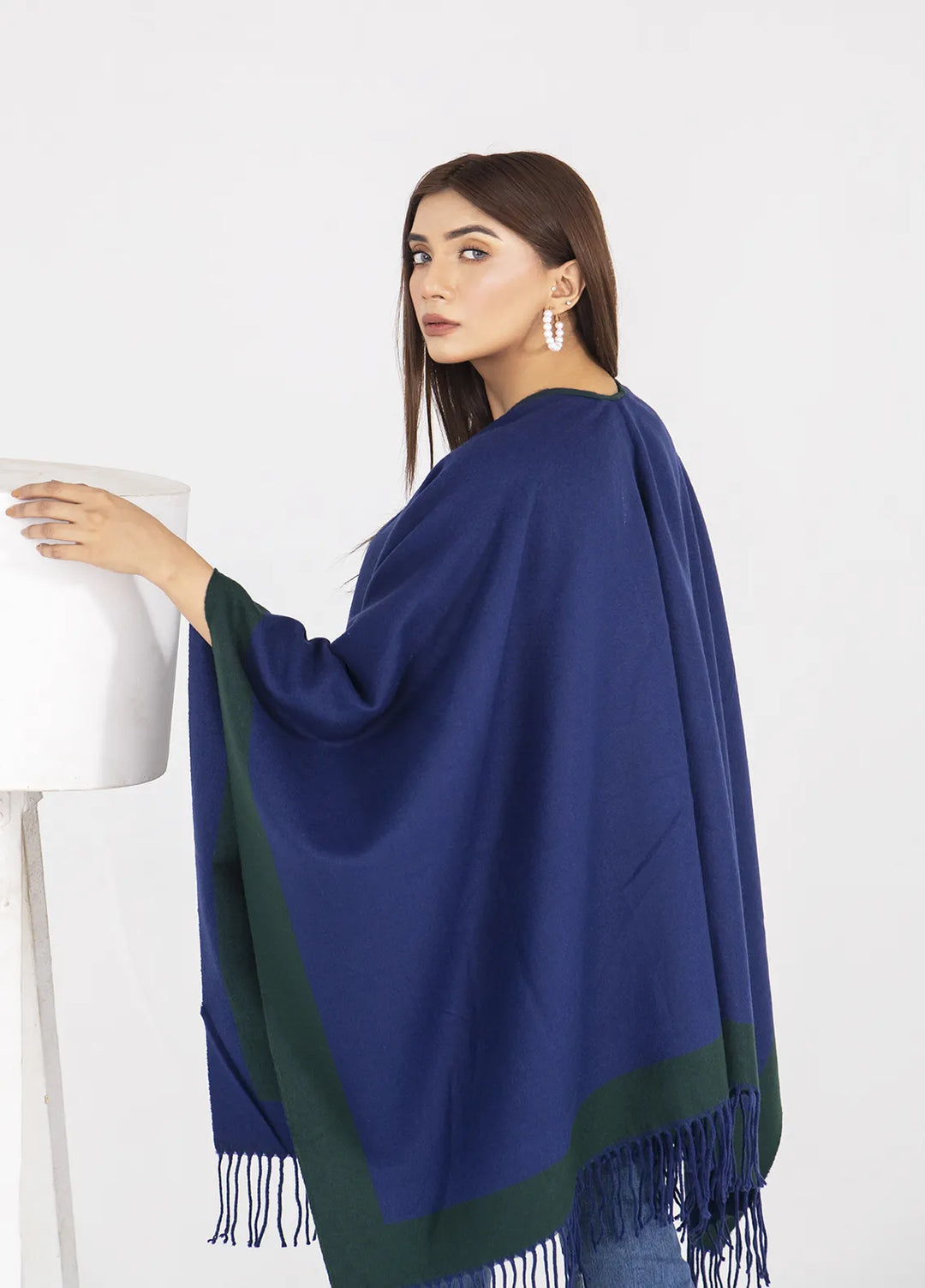 Manahils Polyester Luxury Cape Shawl 012
