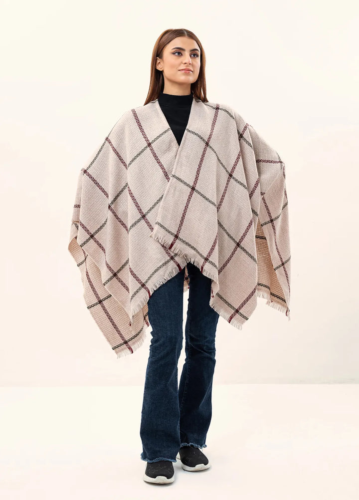 Manahils Polyester Luxury Cape Shawl 037