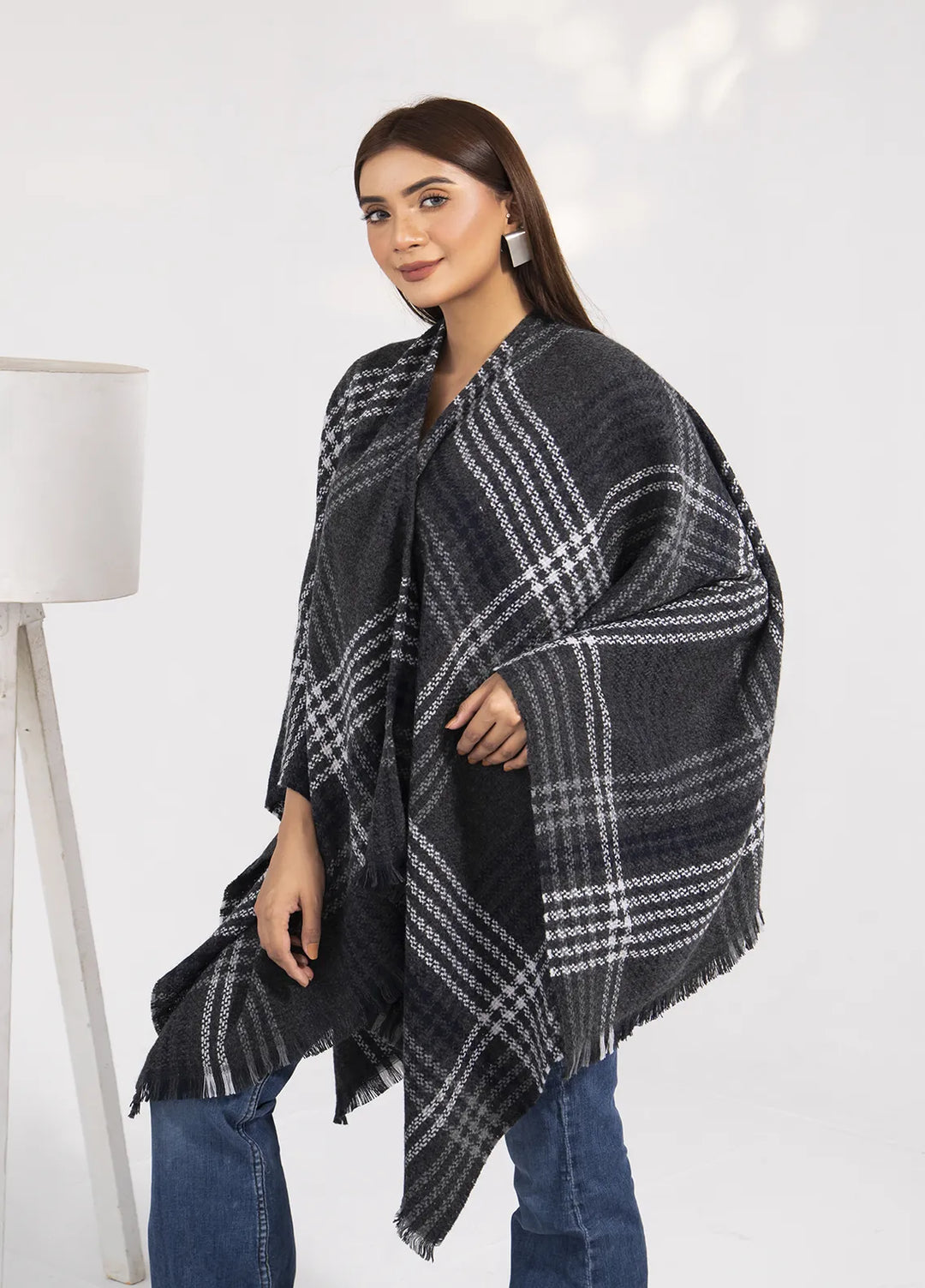 Manahils Polyester Luxury Cape Shawl 08