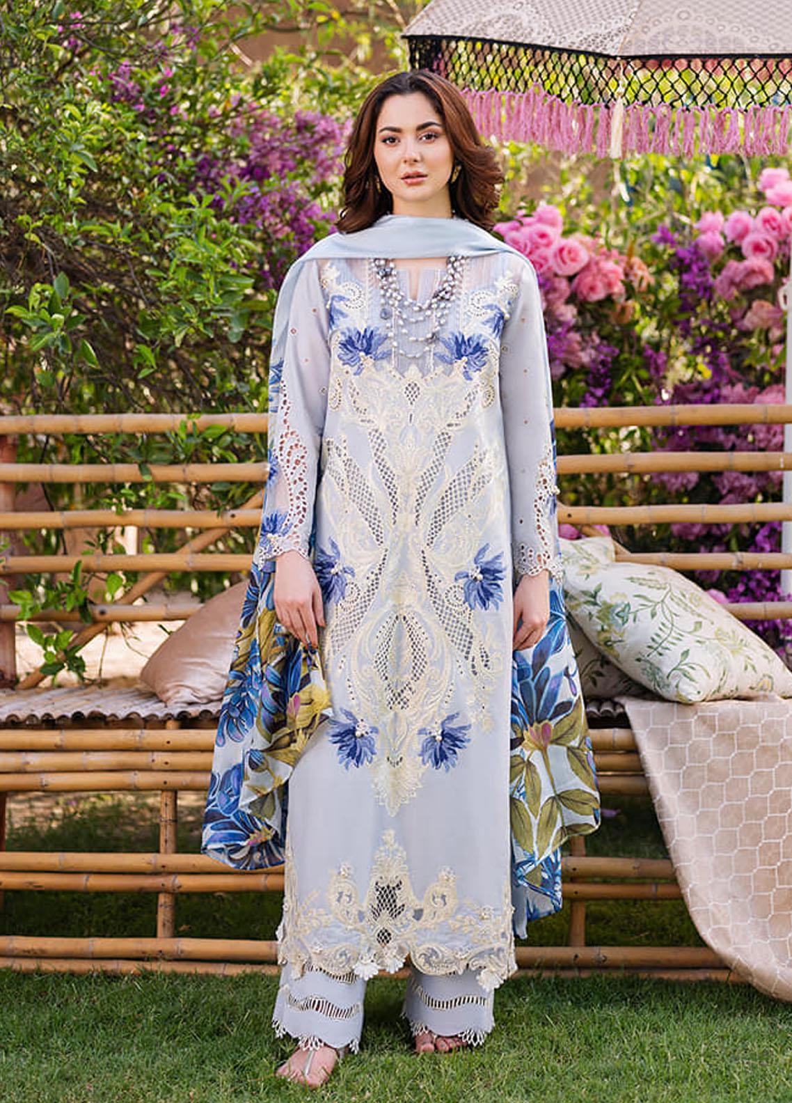 Manara Embroidered Lawn Suits Unstitched 3 Piece MNA23LL ML-05 Lorena ...