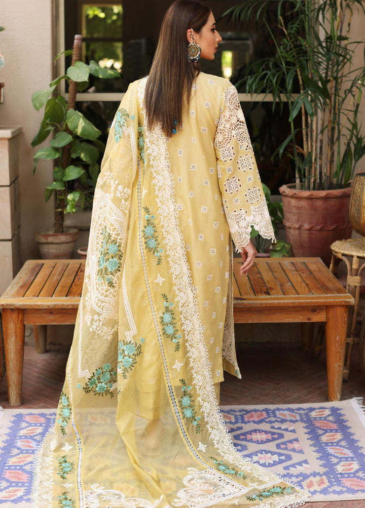 Manara By Kahf Embroidered Lawn Suits Unstitched 3 Piece KHF22M KML-03A Nargis - Luxury Collection