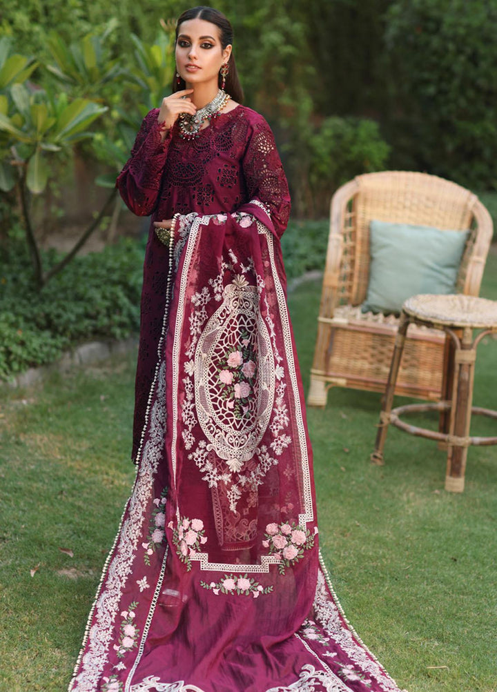 Manara By Kahf Embroidered Lawn Suits Unstitched 3 Piece KHF22M KML-03B Suri - Luxury Collection
