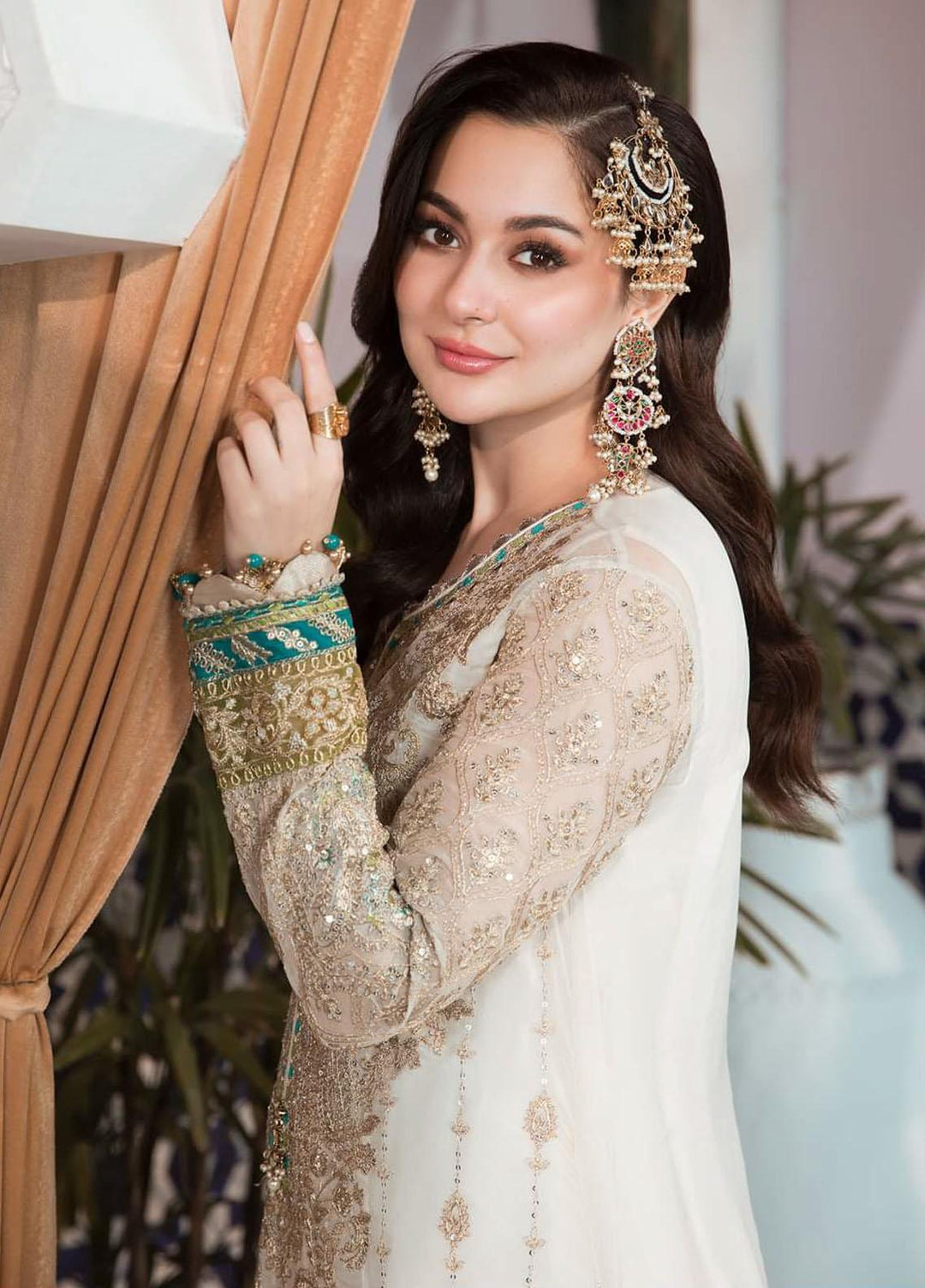 Maria B Embroidered Chiffon Suits Unstitched 3 Piece MB22C D7 - Luxury Collection