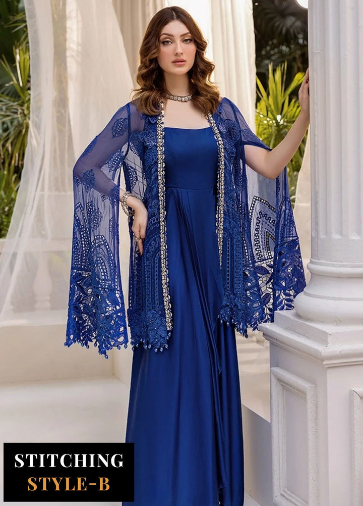 Maria B Embroidered Chiffon Suits Unstitched 3 Piece MB25CU D-03 - Formals Collection
