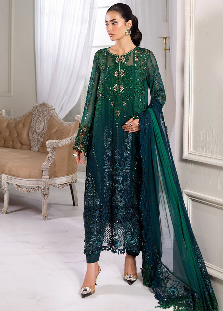 Maria B Embroidered Chiffon Suits Unstitched 3 Piece MB25CU D-06 - Formals Collection