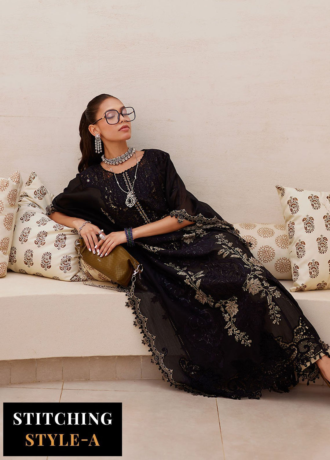 Maria B Embroidered Lawn Suits Unstitched 3 Piece MB25LL D-03 - Summer Collection