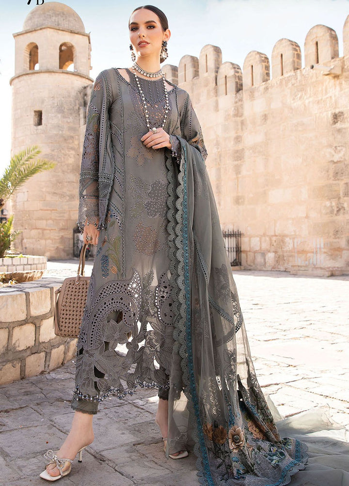 Maria B Embroidered  Suits Unstitched 3 Piece MB24LL 7B - Luxury Lawn Collection