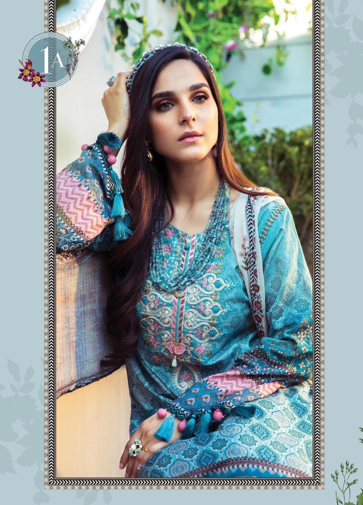 Mprints by Maria B Printed Lawn Suits Unstitched 3 Piece MB21MP 1A - Summer Collection