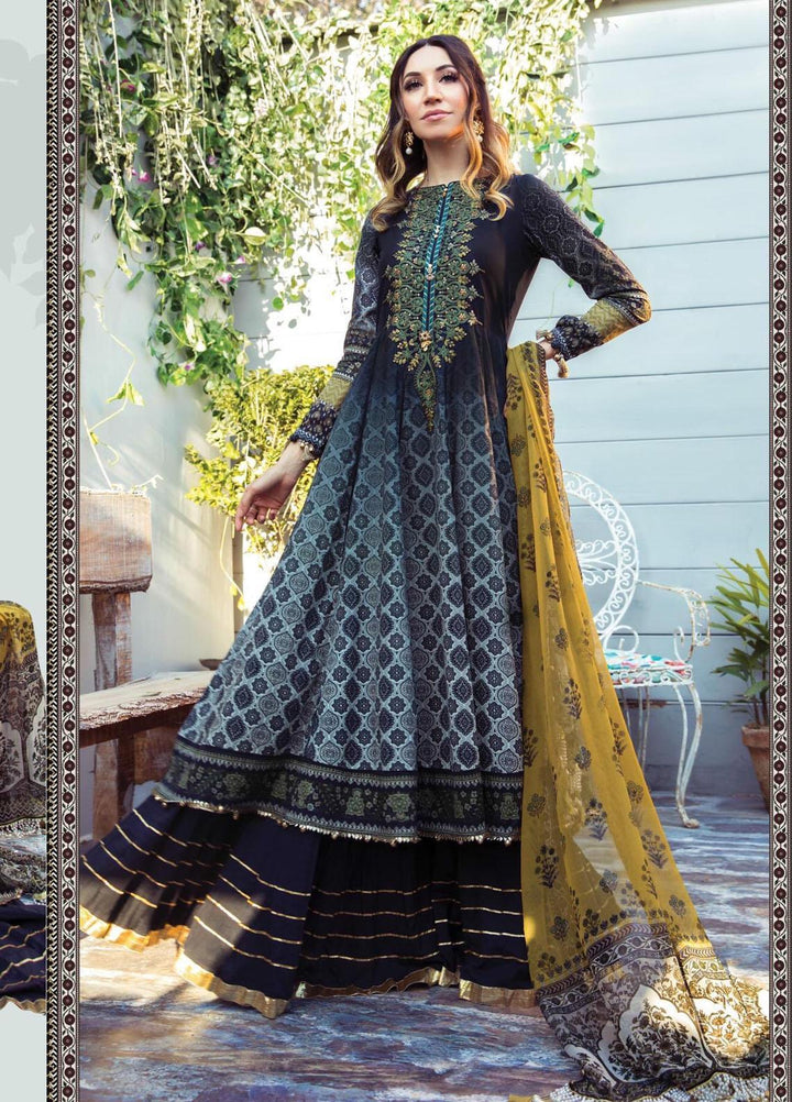 Mprints by Maria B Printed Lawn Suits Unstitched 3 Piece MB21MP 1B - Summer Collection
