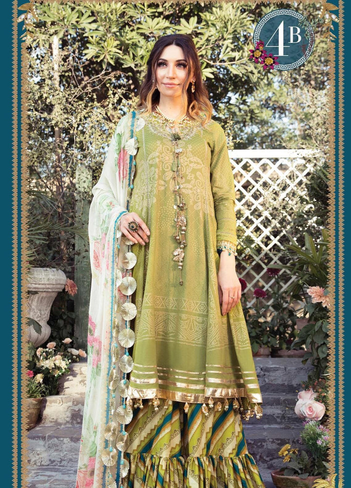 Mprints by Maria B Printed Lawn Suits Unstitched 3 Piece MB21MP 4B - Summer Collection