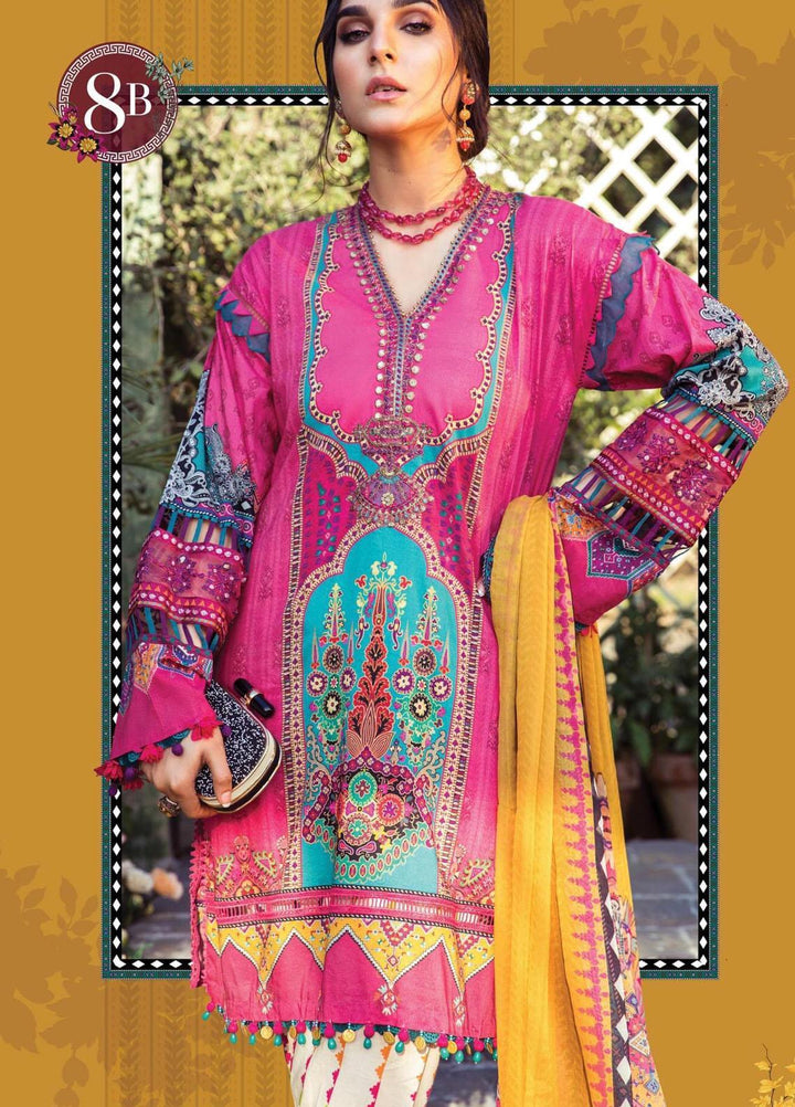 Mprints by Maria B Printed Lawn Suits Unstitched 3 Piece MB21MP 8B - Summer Collection