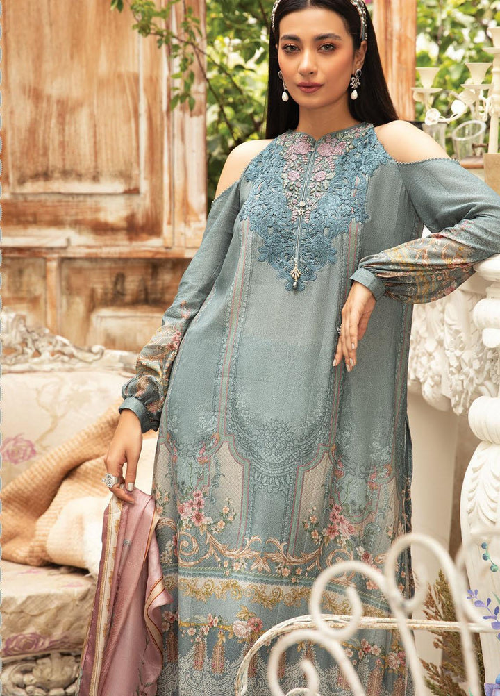 Maria B Embroidered Karandi Suits Unstitched 3 Piece MB21PW 11-B - Winter Collection