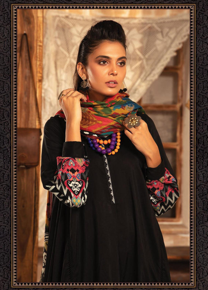 Maria B Embroidered Khaddar Suits Unstitched 3 Piece MB21PW 9-B - Winter Collection