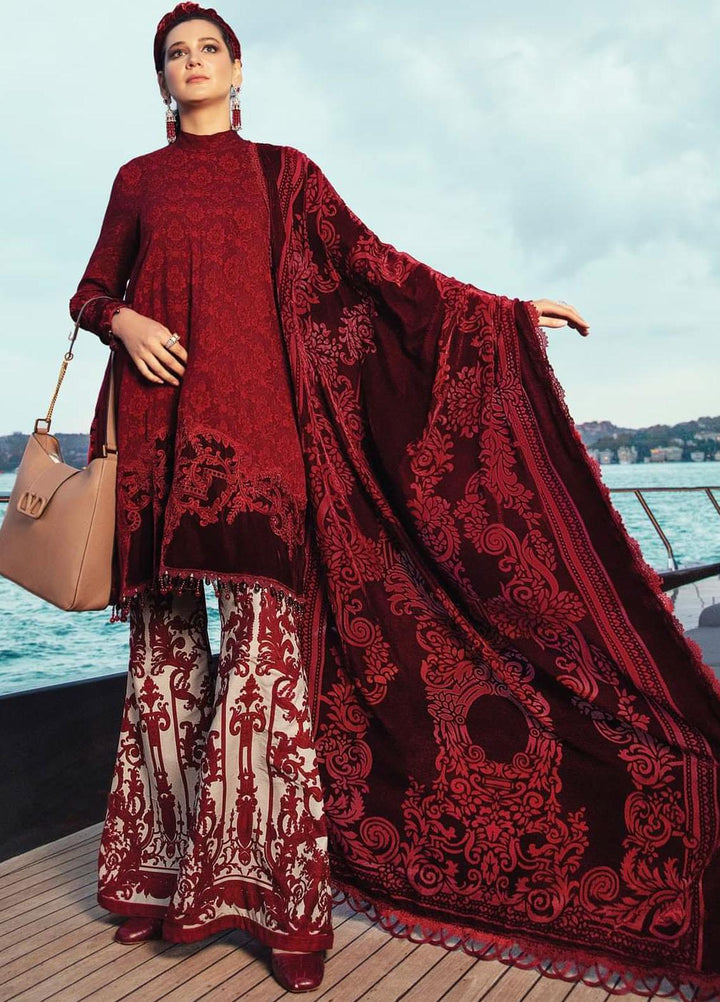 Maria B Embroidered Linen Suits Unstitched 3 Piece MB21W DL-903 - Winter Collection