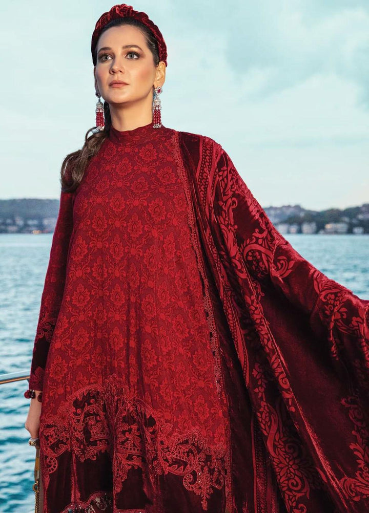 Maria B Embroidered Linen Suits Unstitched 3 Piece MB21W DL-903 - Winter Collection