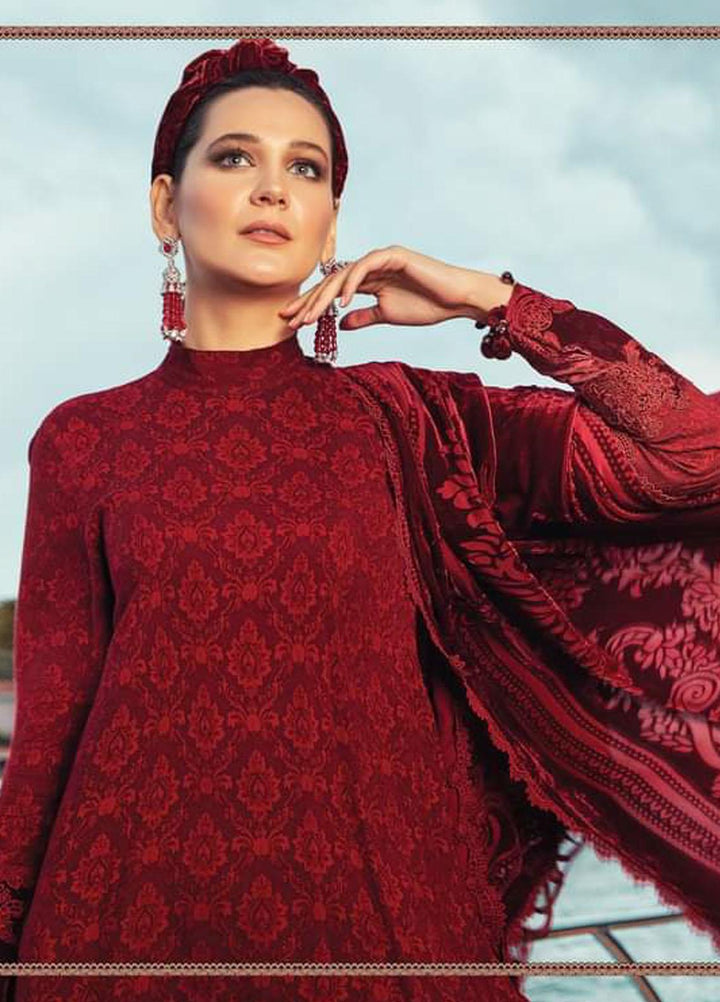 Maria B Embroidered Linen Suits Unstitched 3 Piece MB21W DL-903 - Winter Collection