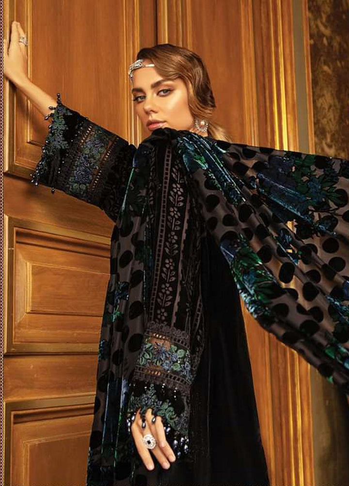 Maria B Embroidered Linen Suits Unstitched 3 Piece MB21W DL-911 - Winter Collection