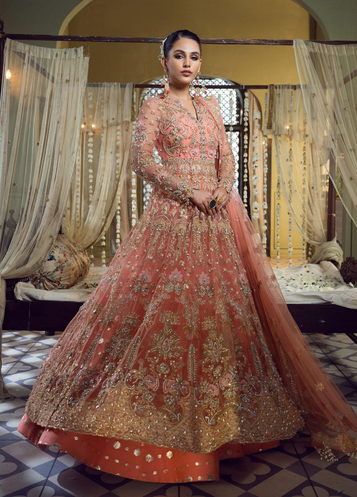 Maria Minahil Luxury Pret  Raw Silk 3 Piece Dress MRM23JM MNF-03 Amal Pink