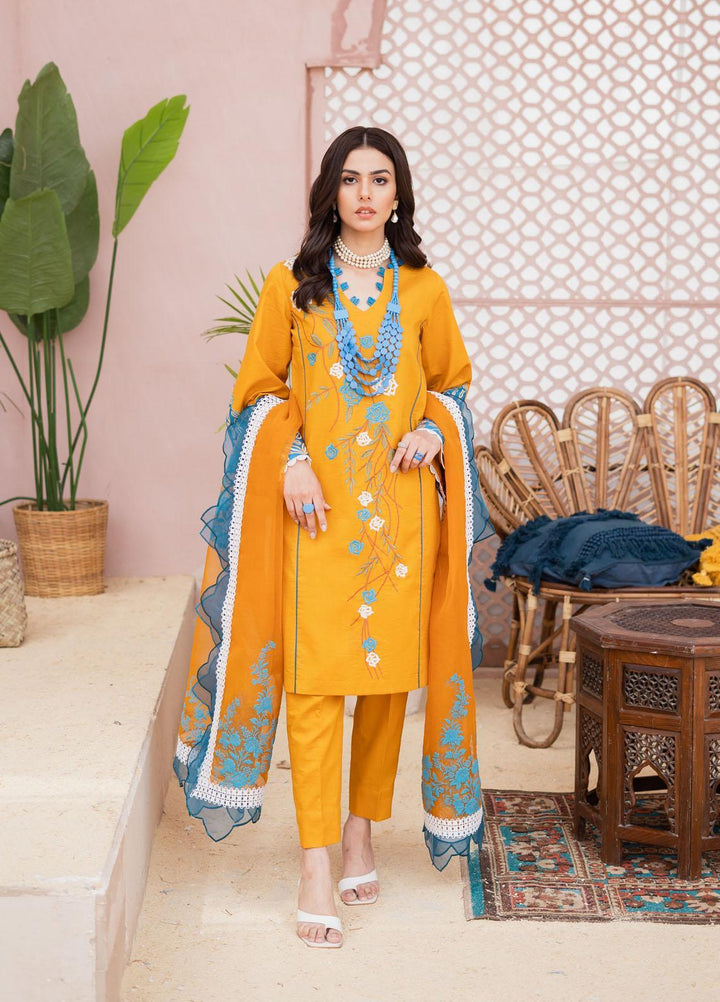 Maria Osama Khan Casual Pret  Lawn 3 Piece Suit MOK23CP Carnation