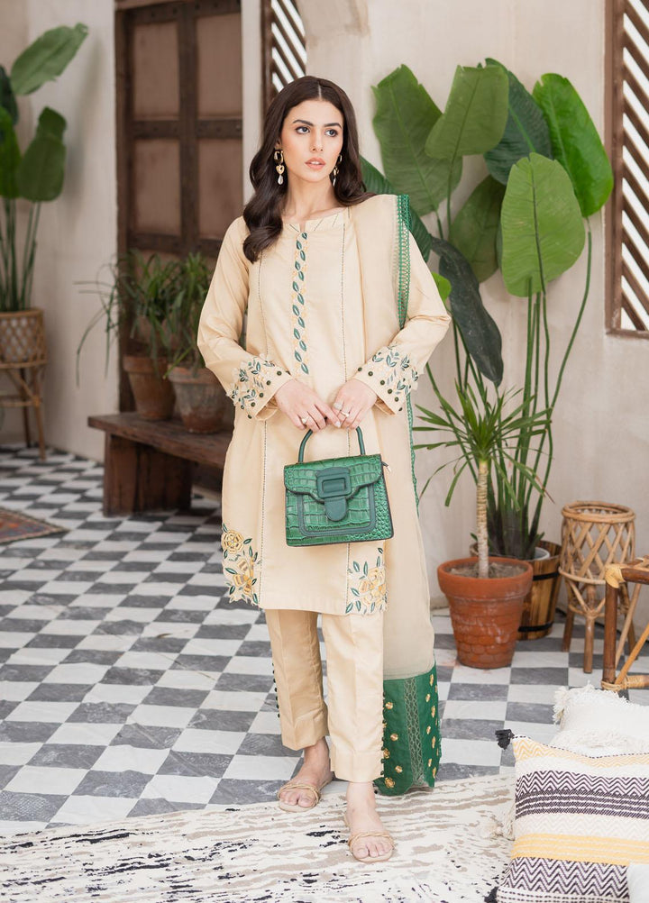 Maria Osama Khan Casual Pret  Lawn 3 Piece Suit MOK23CP Star Jasmine