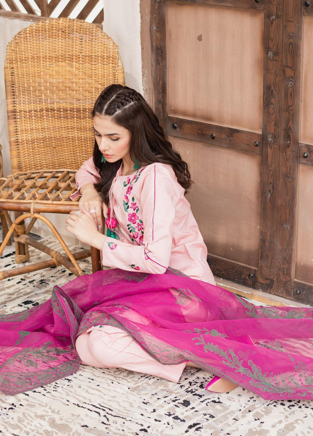 Maria Osama Khan Casual Pret  Lawn 3 Piece Suit MOK23CP Petunia