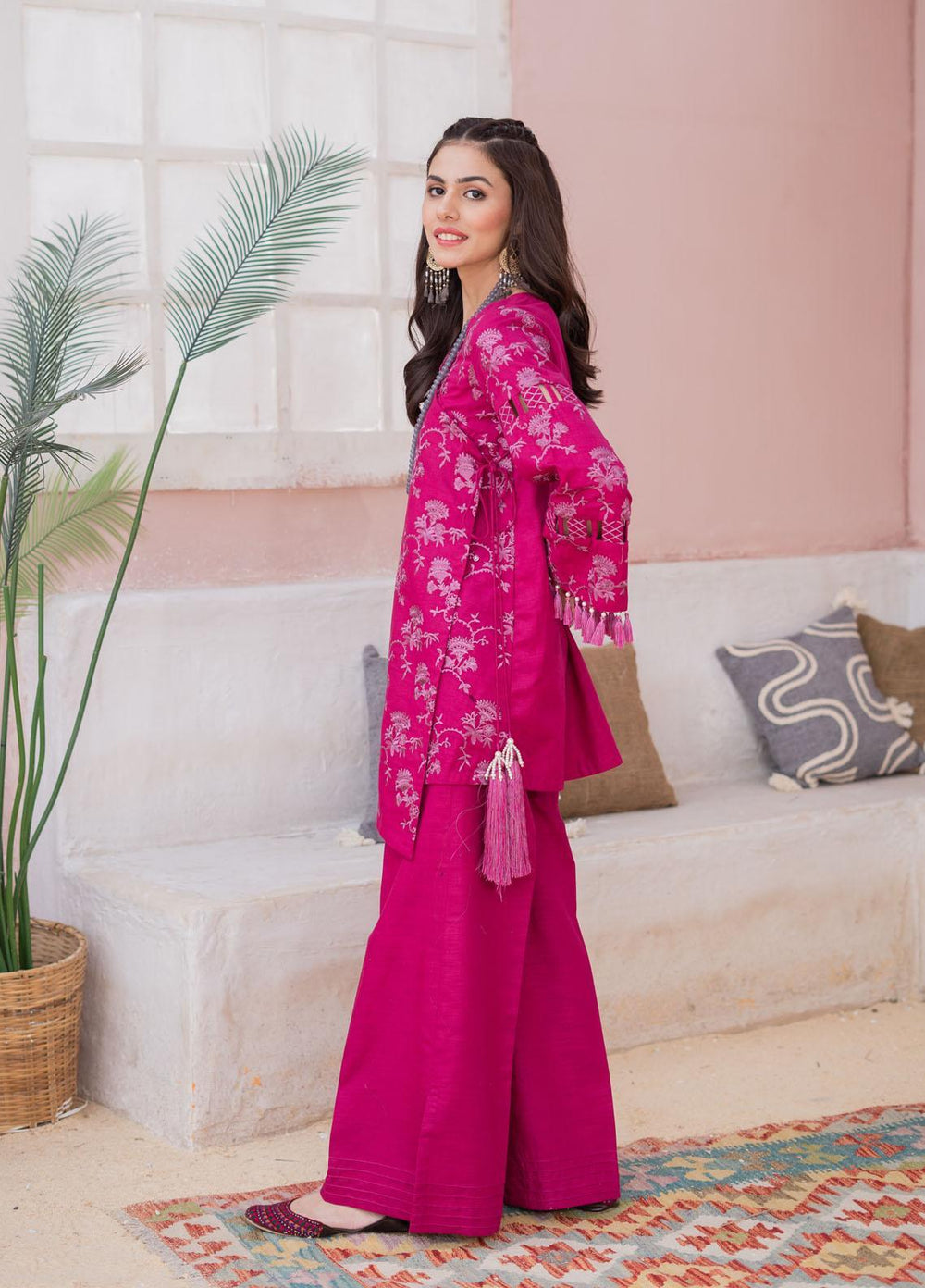 Maria Osama Khan Casual Pret  Lawn 2 Piece Suit MOK23CP Ballet Slipper